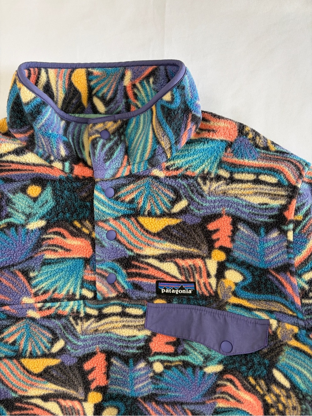 Patagonia Synchilla Snap-T Pullover Fleece Men's Size XL Joy Pitch Blue - Picture 2 of 13